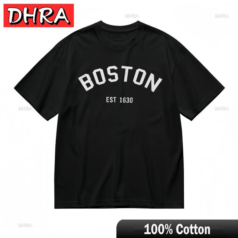 

Womens Slight Stretch Breathable Classic TShirt BOSTON EST Printed Tee Short Portrait Tees TShirts Polish for Girlfriend Unisex 4XL