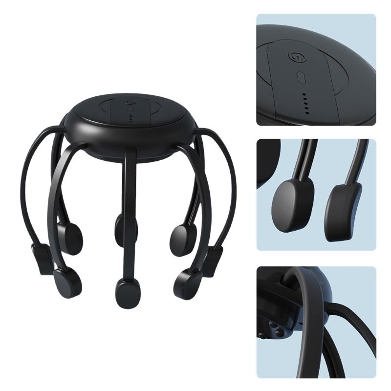 360 Degree Electric Scalp Massagers Head Therapy Machine Low Noise Motor And Individualized Mode For Tension Reduction