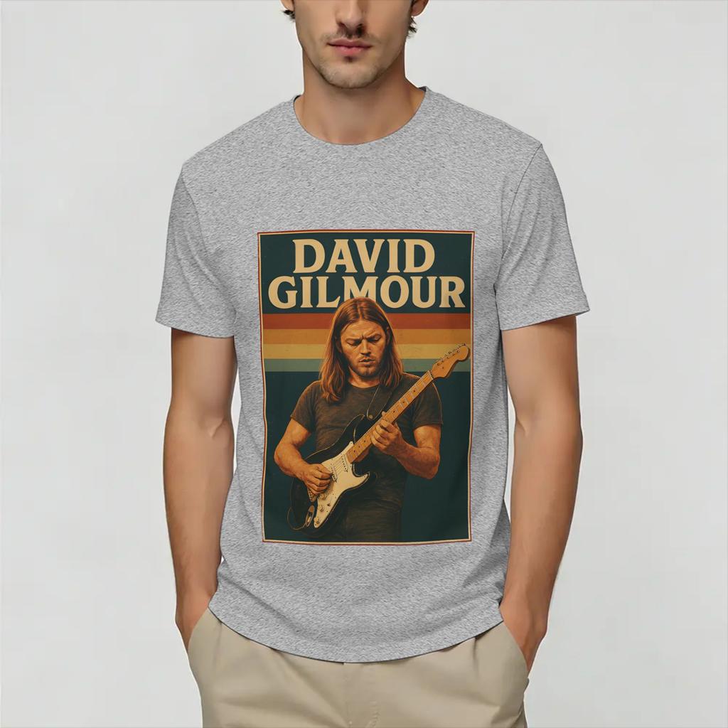 David Gilmours TShirt Unisex Funny Pure Cotton Tees Crew Neck Short Sleeve T Shirts Graphic Printed Clothes