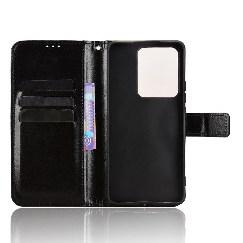 For Realme 15 5G/Realme 15 Pro 5G PU Leather Case with Strap Crazy Horse Texture Phone Wallet Cover