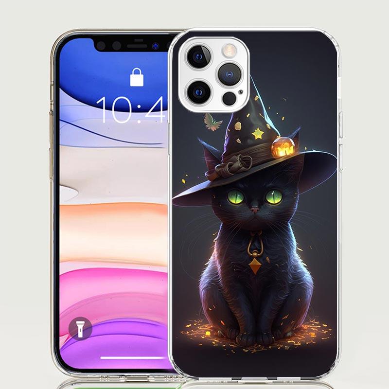 Kitten Cat Christmas Pumpkin Phone Case for Apple iPhone 17 Air 16 15 Plus 14 + 13 Mini 12 11 Pro Max 7 8 SE 16Max Soft Shell Co
