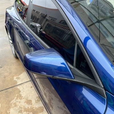 For Model S 2014-2020 Sedan Window Chrome Delete Blackout ABC Pillars Glossy Black Stickers