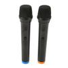 2pcs Wireless Microphone USB Dynamic Cordless Microphone Portable Handheld Microphone for Karaoke Si