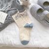 Süße 3D Cartoon Tier Damen Tier Socken Atmungsaktiv Schleife Dekoration Mittelschaft Socke Koreanischer Stil Knöchelsocken Sommer