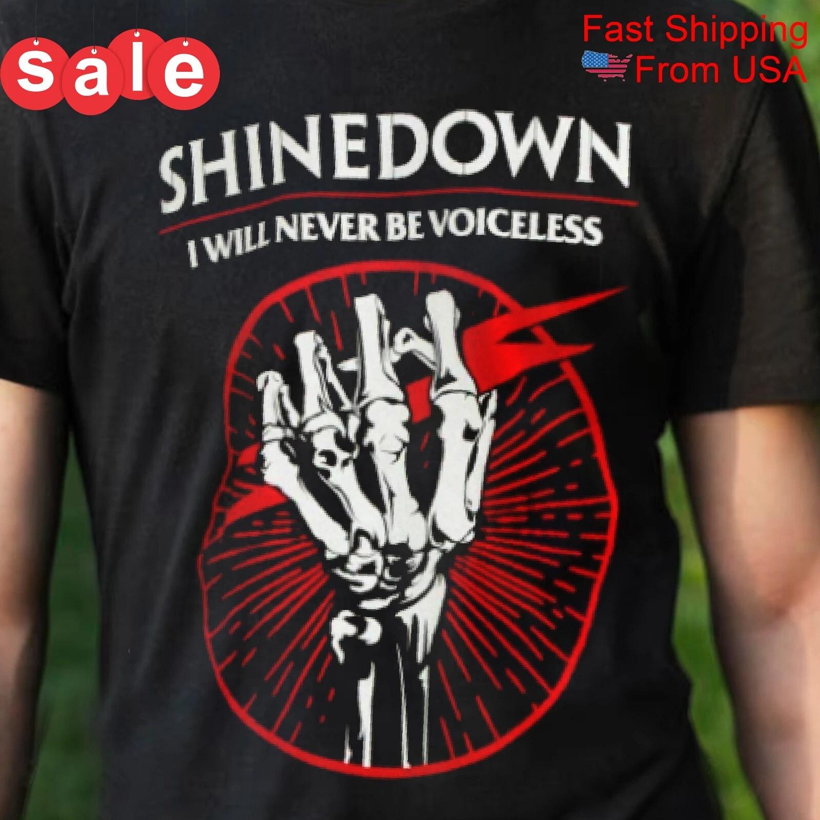 Shinedown never be voiceless Gift For Fans Unisex All Size Shirt XL