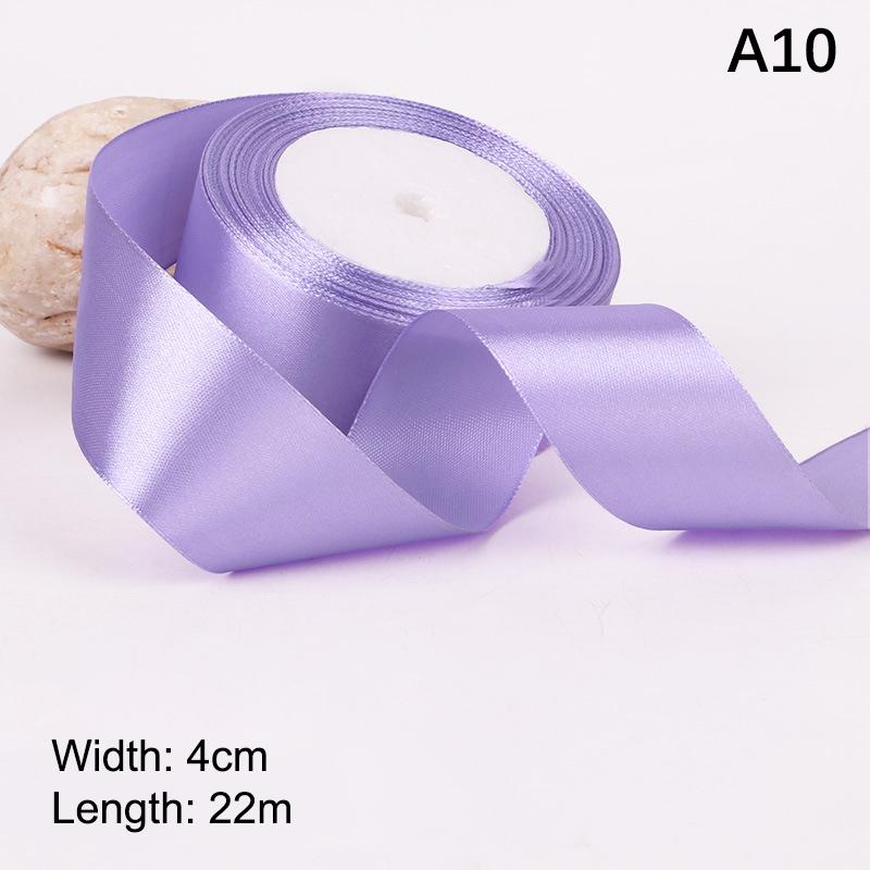 4 cm breites Satinband 25 Yards DIY Bastelbedarf für Rosenherstellung, Geschenkverpackung & Stuhllehnen-Dekoration