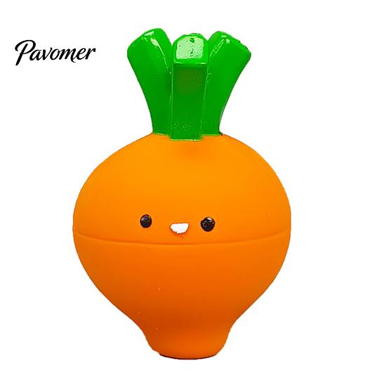 Durable Rubber Puppy Toys Carrot Shape Squeaky Dog Toy, Latex Interactive Pet Safe Teething for Puppies Elastic Chew Toy Small Dogs Boredom Relief And