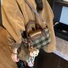Women's Plaid Crossbody Mini Handbag - Niche Autumn/Winter Design