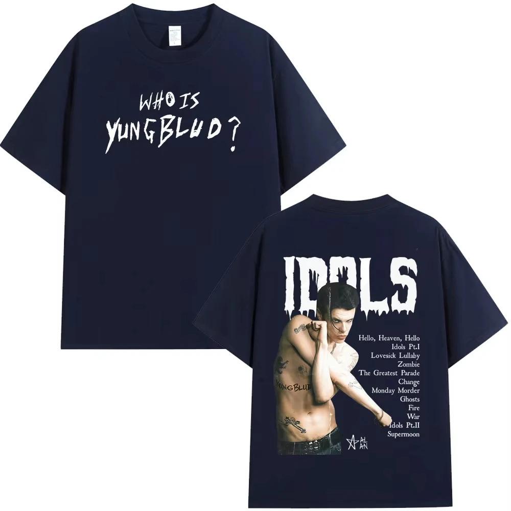 Yungblud IDOLS The World Tour 2026 Merch T Shirt Men Women Hip Hop Tshirts Casual Cotton Oversized Gothic Punk Loose TShirts