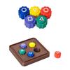 Gonggi Korean Traditional Game 5 Dice Folk Game Set Jack Stone Pebbles Set Hand Eye Coordination Training Toy for Children