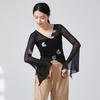 Butterfly Mesh Classical Dance Costume - Chinese Ethnic Rhythm Practice Top