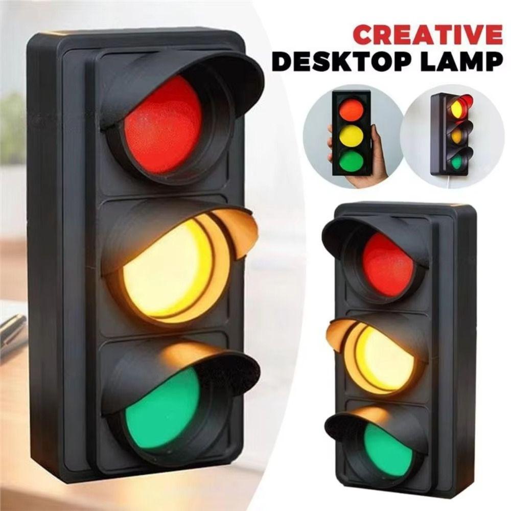 Desktop Sign LED Traffic Light USB Powered Social Signal Light Traffic Signal Light Home Office