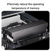 Kühlkörper für DDR5-, DDR4- und DDR3-Speicher, leichtes Aluminium-Kühlpad, 140 x 35 x 9 mm