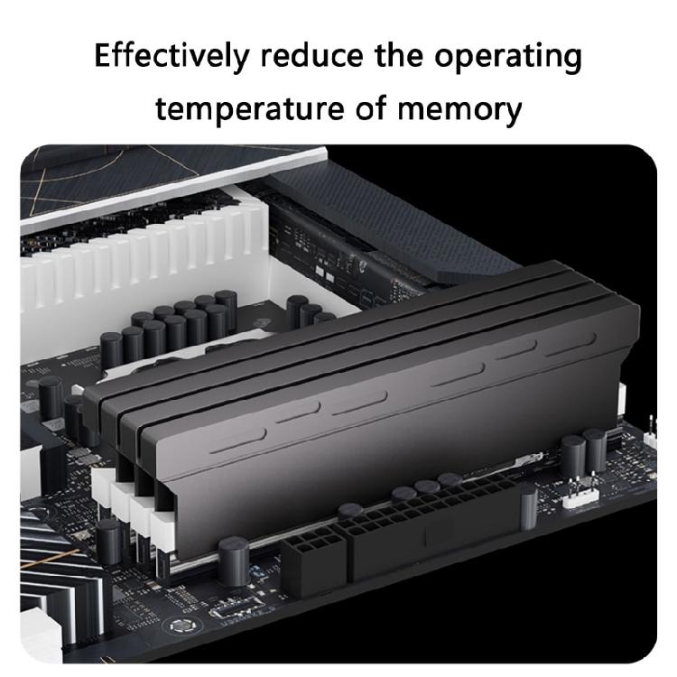 Kühlkörper für DDR5-, DDR4- und DDR3-Speicher, leichtes Aluminium-Kühlpad, 140 x 35 x 9 mm