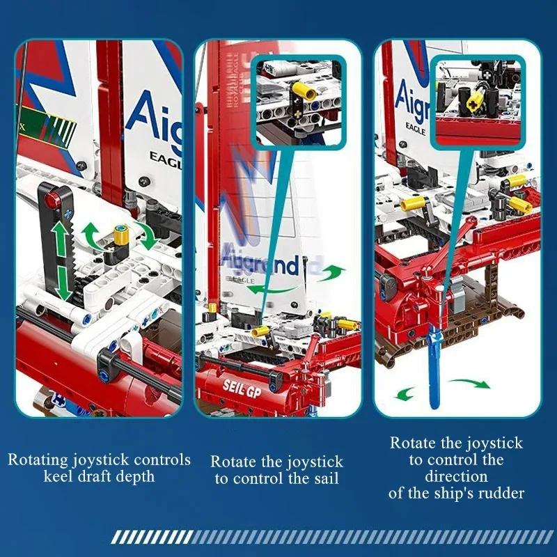 Stadt Segelboot Bausteine Hochseetauglich An Bord Klassisch Urlaubs Schnellboot Modell Steine Kinder Lernspielzeug Geburtstagsgeschenke
