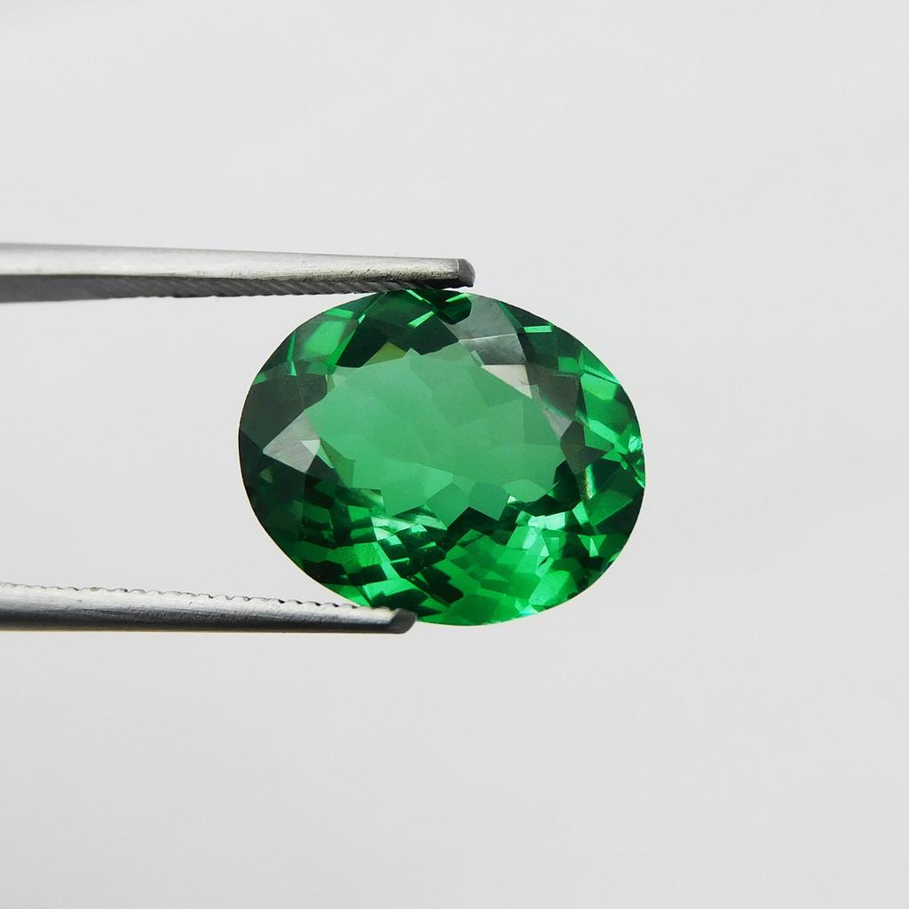 Natural Green Sapphire Loose Gemstone Oval Cut 5 ct September Birthstone for Gem Collections