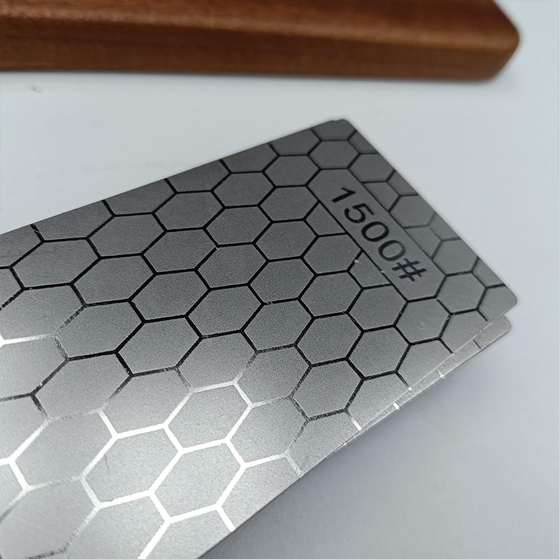 1pc Knife Sharpening Stone Kitchen Household Knife Diamond Knife Sharpener With Honeycomb Pattern 240#-3000#