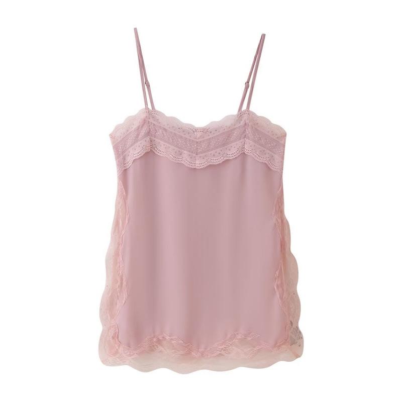 European & American Women's Lace Lingerie Style Casual Fashion Top