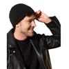 Karol Czarny Men' Set - Docker Jacket and Scarf, Ribbed Knit