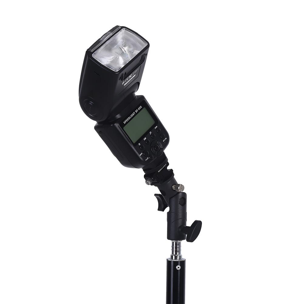Flash Stand, Flash Mount Bracket, Black for Installation of Reflective Umbrella Mount Flash Unit
