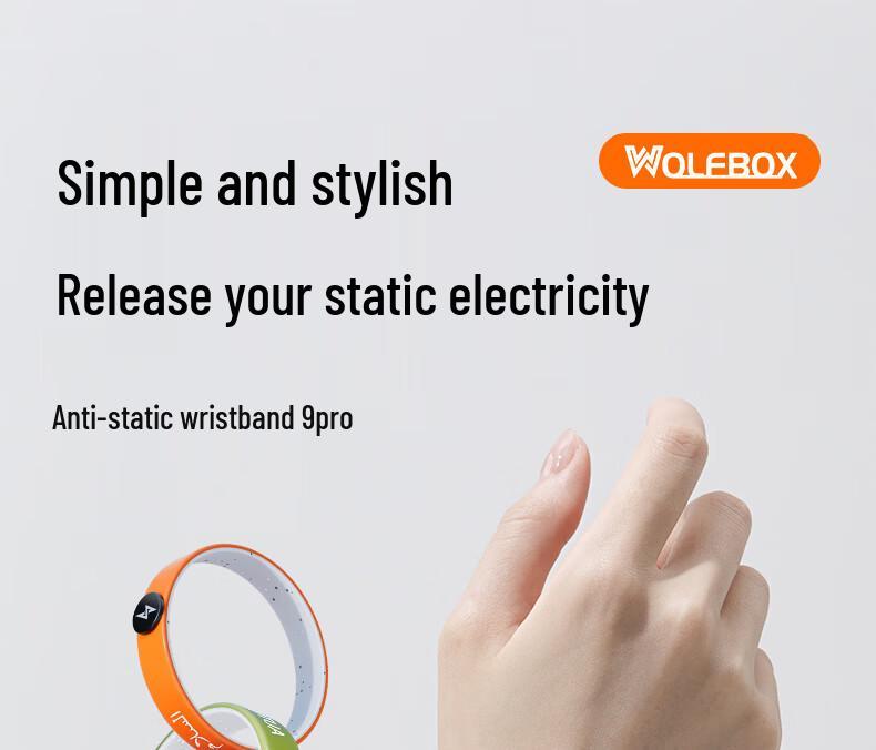 Wireless Anti-Static Silicone Bracelet: Fashionable Negative Ion Wristband for Men and Women