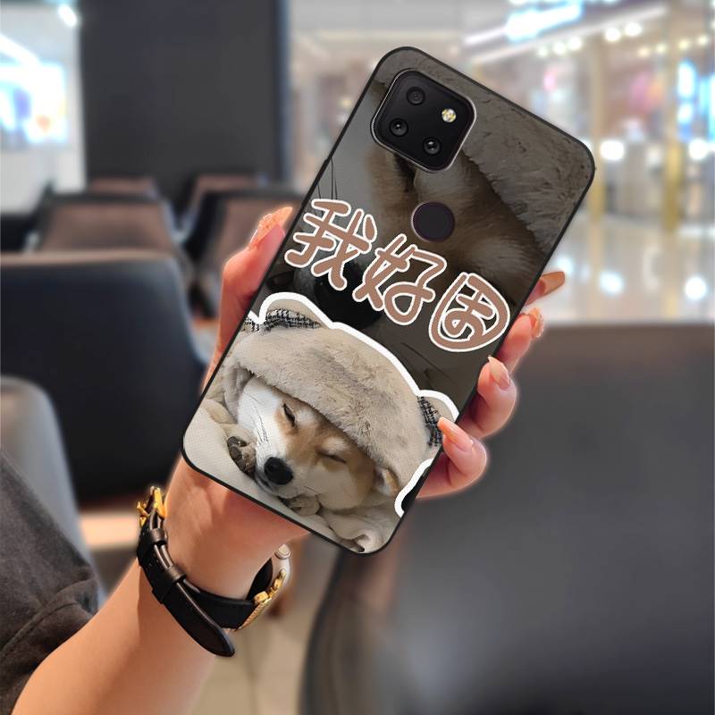 Anti-dust Silicone Phone Case For TCL T-Mobile Revvl 5G Cartoon Couple Full Wrap Dirt-resistant Anti-knock TPU Durable