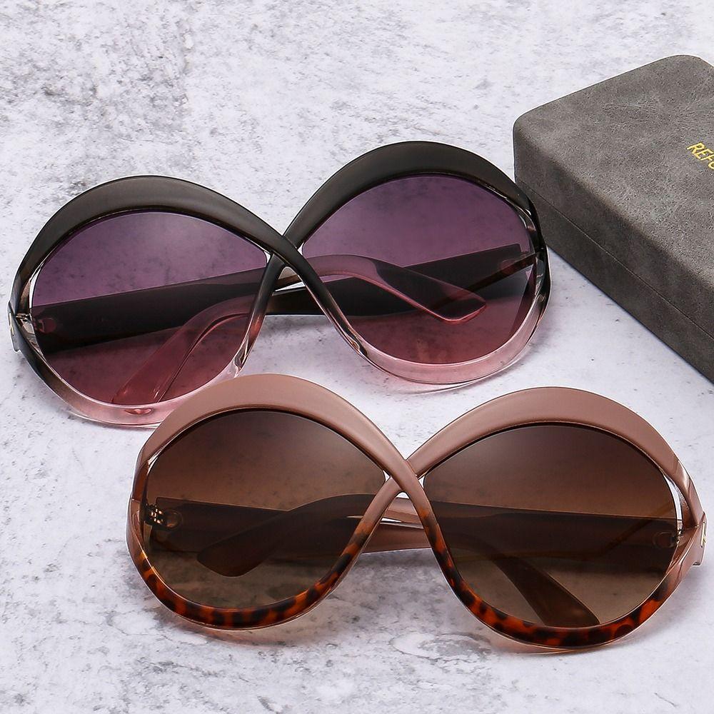 Female Hollow Frame Black Gradient Sun Glasses Cat Eye Sunglasses Shades Women Sunglasses