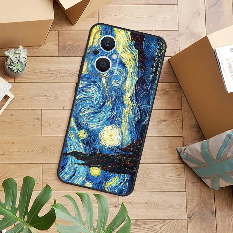 Van Gogh Starry Night Funda For OPPO Reno 8 Lite 8T 4Z 5Z 4 5 6 7 10 Pro OPPO Find X3 Neo X2 X5 Lite X6 Pro Case