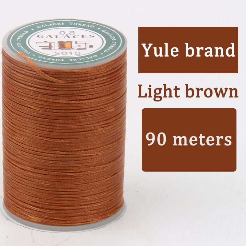 DIY Hand Sewn Leather Goods Wax Thread 0.8mm Hand Sewn Flat Wax Thread Leather Foreskin Leather Hand Sewn Thread