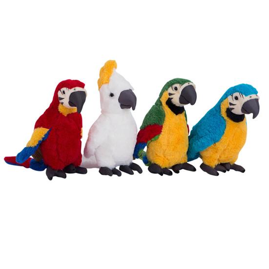 Plush Toy Comfortable Parrot Pattern PP Cotton Kids Plush Toy Ornaments for Home