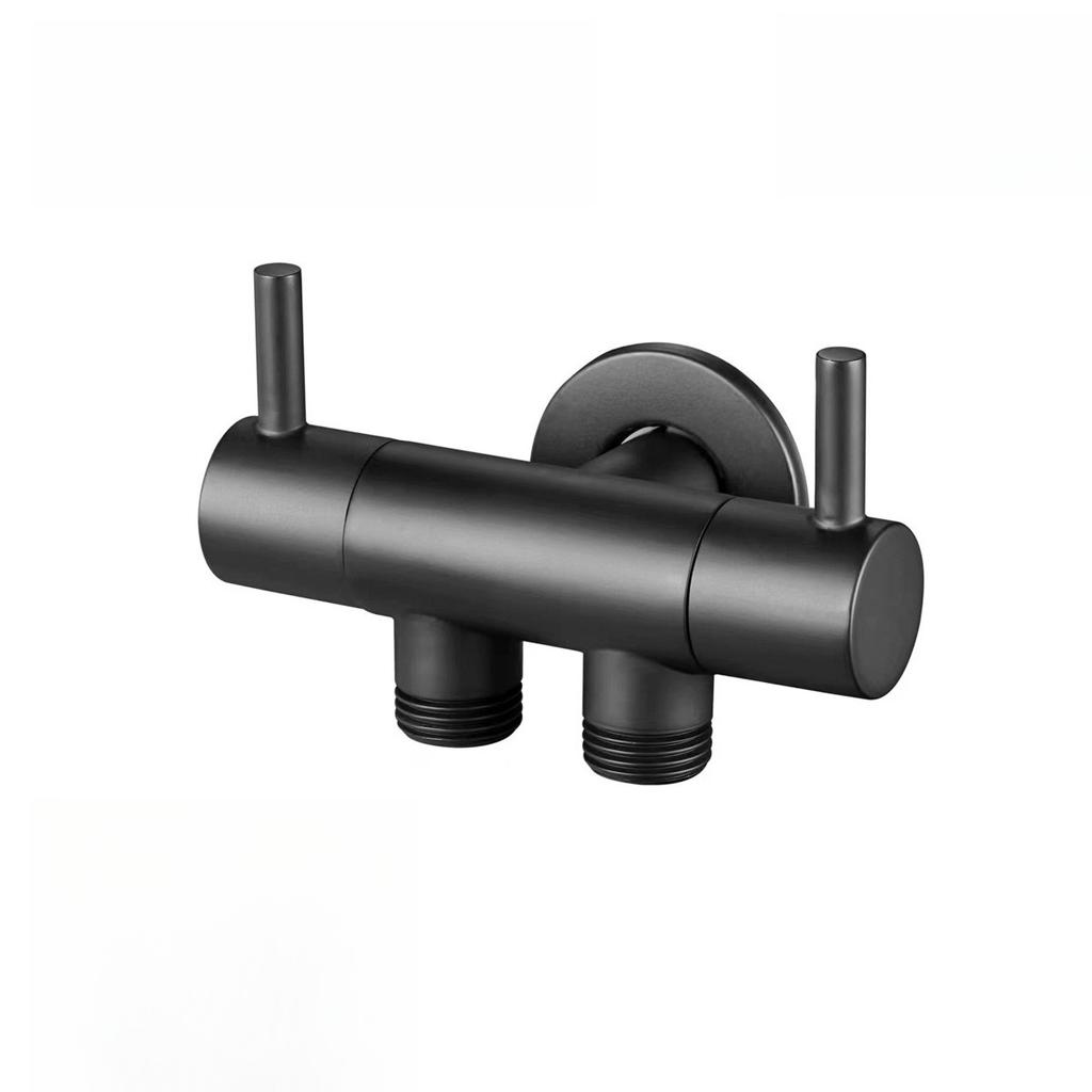 1/2'' European Triangle Valve Hot and Cold Water Stop Universal Retro Angle Valves All Copper Toilet Bathroom