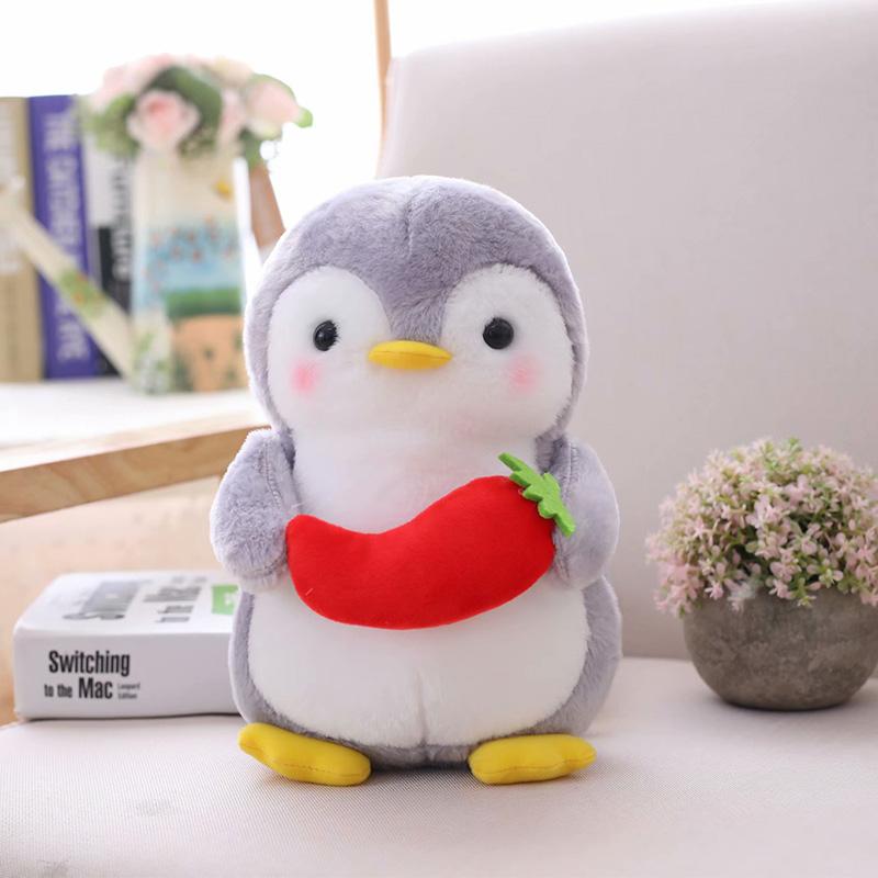 25/45cm Niedlicher Cartoon mit Frucht-Pinguin, Weiches Plüschtier, Plüschtiere, Beruhigungs-Baby-Puppe, Mädchen, Kinder, Liebhaber, Geburtstagsgeschenk 25cm