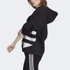 adidas Originals Trefoil Logo Womens Hoodie Large Logo American Style Sweatshirt Women Hoodies Black FS1308