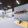 Gym 3D Stereo Wall Art Sticker