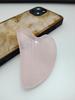 Rose Quartz Heart-Shaped Jade Gua Sha Board for Face and Back.