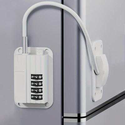 Refrigerator Lock Cabinet Locks Child Safety Locks Lock Lockers Drawer Password Locks 4 Digit Lock for Windows Closets Drawers
