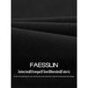FAESSLIN Minimalist Black Loose Wide-Leg Pants for Women