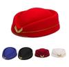 Female Fashion Woolen Band Performance Costumes, Top Hats, Flight Attendant Hats
