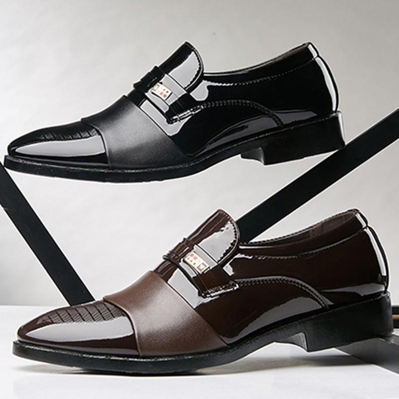 FashionComfortable Men's Leather Shoes Slip On High Quality Men's Fashion Casual Shoes Business Formal Luxury Men's Loafers Moccasins