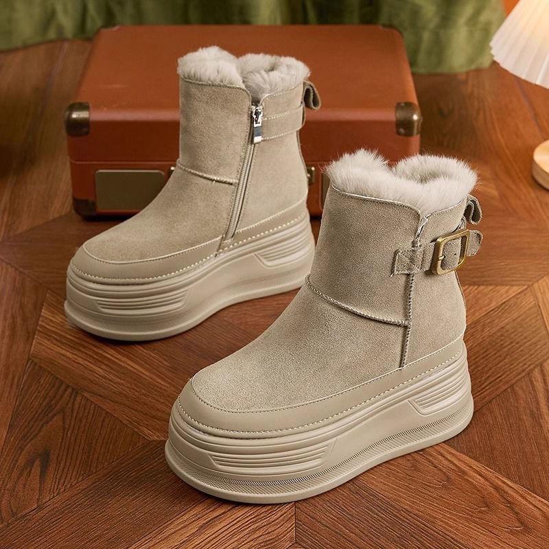 

Высокие зимние сапоги женские зимние плюс бархатная утолщенная модель универсальные ботинки Мартина женские EU38/CN39 хаки