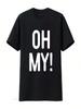 Oh My T Shirt Costume Vintage Washed Soft Breathable Homme Casual Stretched Fashion Stylish Versatile Designer Clothes