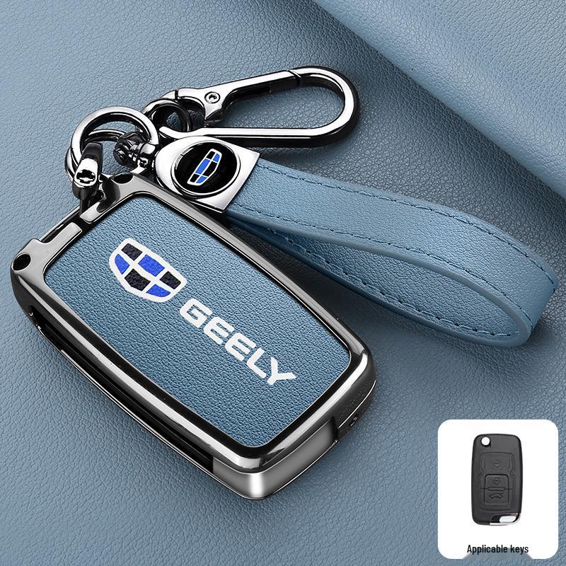 Premium Protective Key Cover for Geely Emgrand: Fits 26 Models including Xingyue L, Xingrui, Boyue L, Haoyue, Bin Yue – Men's Buckle Design