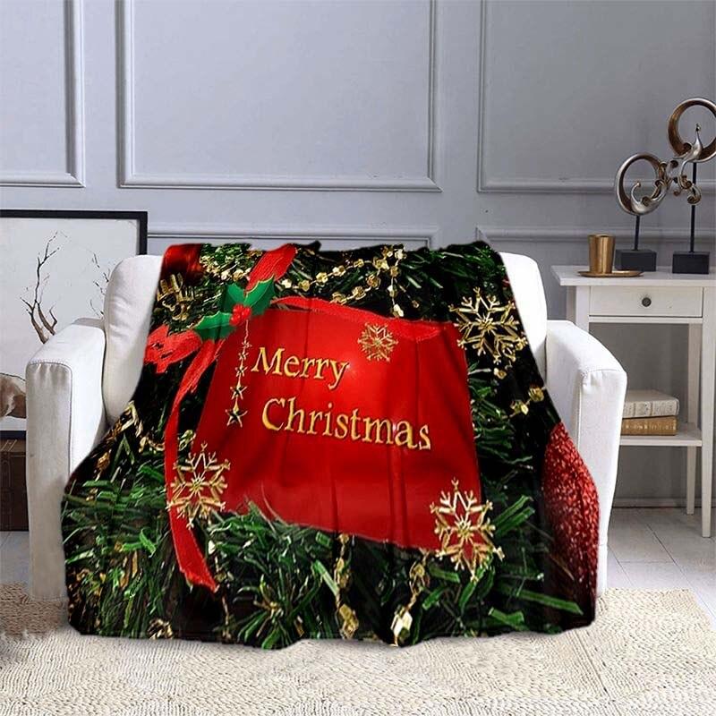 

Пледы Красное фланелевое одеяло Модное одеяло для взрослых Новогодний подарок Рождественское украшение для путешествий и вечеринки Одеяло 75x90cm