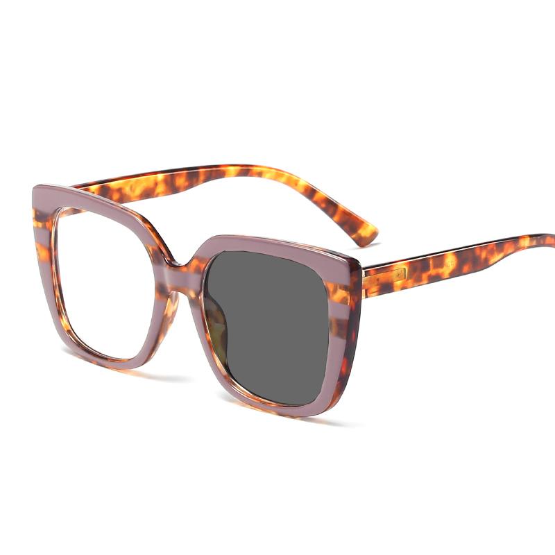 

Женские фотохромные очки для близорукости в большой оправе, ретро-женские квадратные оправы для близорукости с диоптриями 0 -0,5 -2,75 -3,75 -5,0 Myopia-5.00 фиолетовый