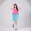 Halloween Food Ice Cream Adult Pink Cake Dress with Hat Set Funny Party Costume