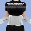 Ortezę pleców na ból lędźwiowy–Stalowe wsparcie z regulowaną kompresją, Pas podtrzymujący lędźwie dla mężczyzn i kobiet, Oddychająca orteza lędźwiowa z