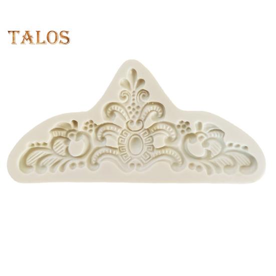 

Форма для торта, устойчивая к высоким температурам, пищевая, полезная, с тиснением, форма для торта, форма для сахарной помадки для магазина тортов светло-серый