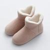 Lidani Women's Winter Postpartum Plush Cotton Slippers with Heel, Thick Sole Indoor Shoes, Fluffy for Couples.