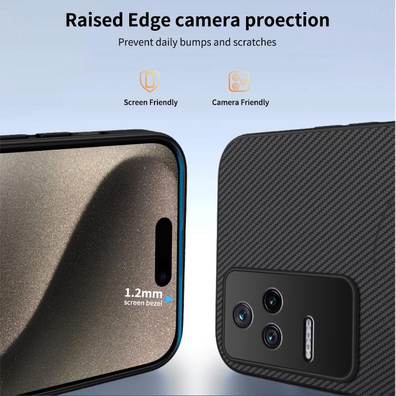 Carbon Fiber Texture Wireless Charging Magnetic Case For Xiaomi Poco F4 PocoF4 ShockProof Phone Cover