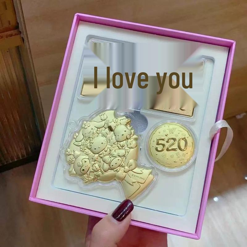 Pure Gold 999 Princess Get Rich Gold Banknote Bouquet - Perfect for Wedding, Anniversary, Qixi, Valentine s Day Gifts